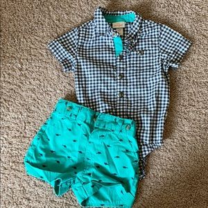 Cute Cat and jack size 6-9 month baby boy outfit